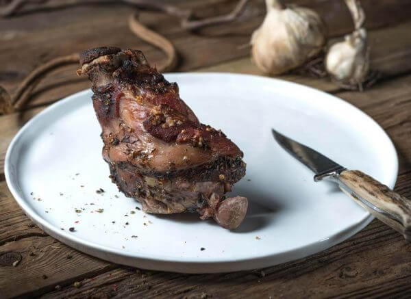 Kräuterferkel Stelze Sous-Vide